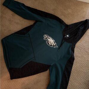 Men's Green and Black Hoodie